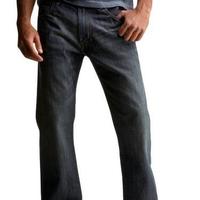 Dark blue standard fit jeans