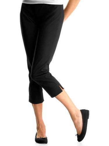 Side-zip cropped pants