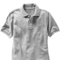 Short-sleeved solid pique polo