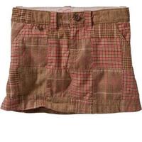 Plaid patchwork mini-skirt