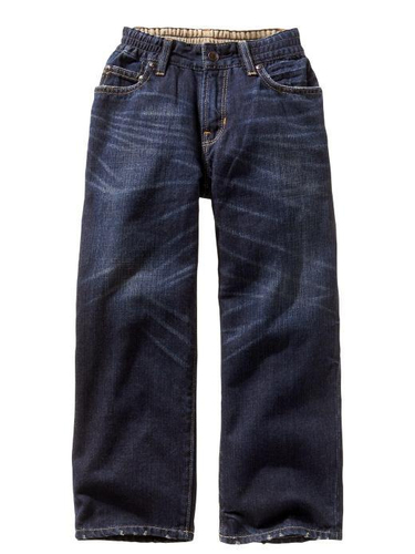 Vintage worker loose fit elastic waist jeans