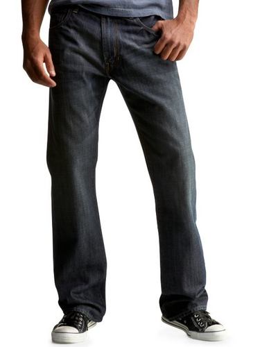 Dark blue standard fit jeans