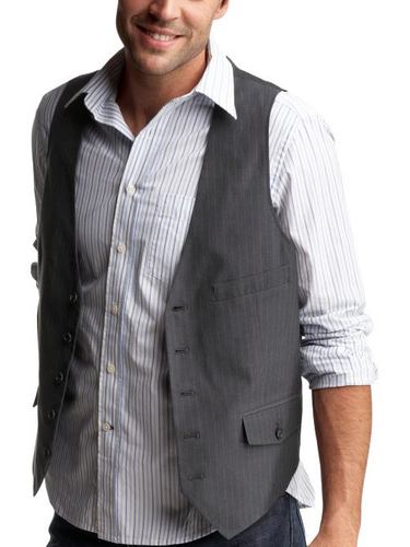 Pinstripe suit vest