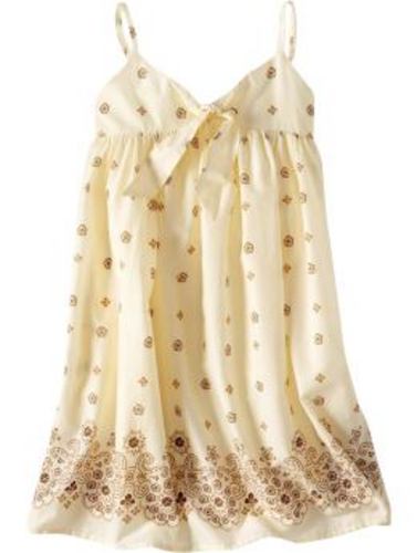 Printed tie-front dress
