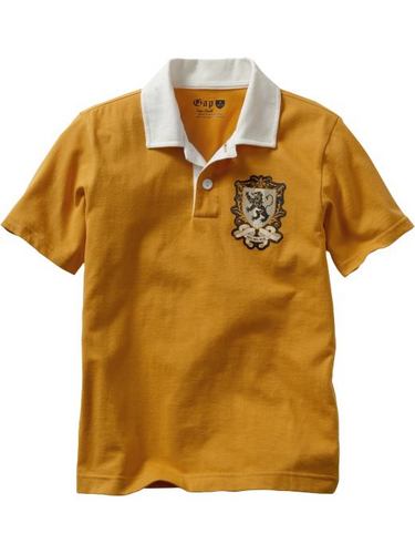 Graphic jersey polo